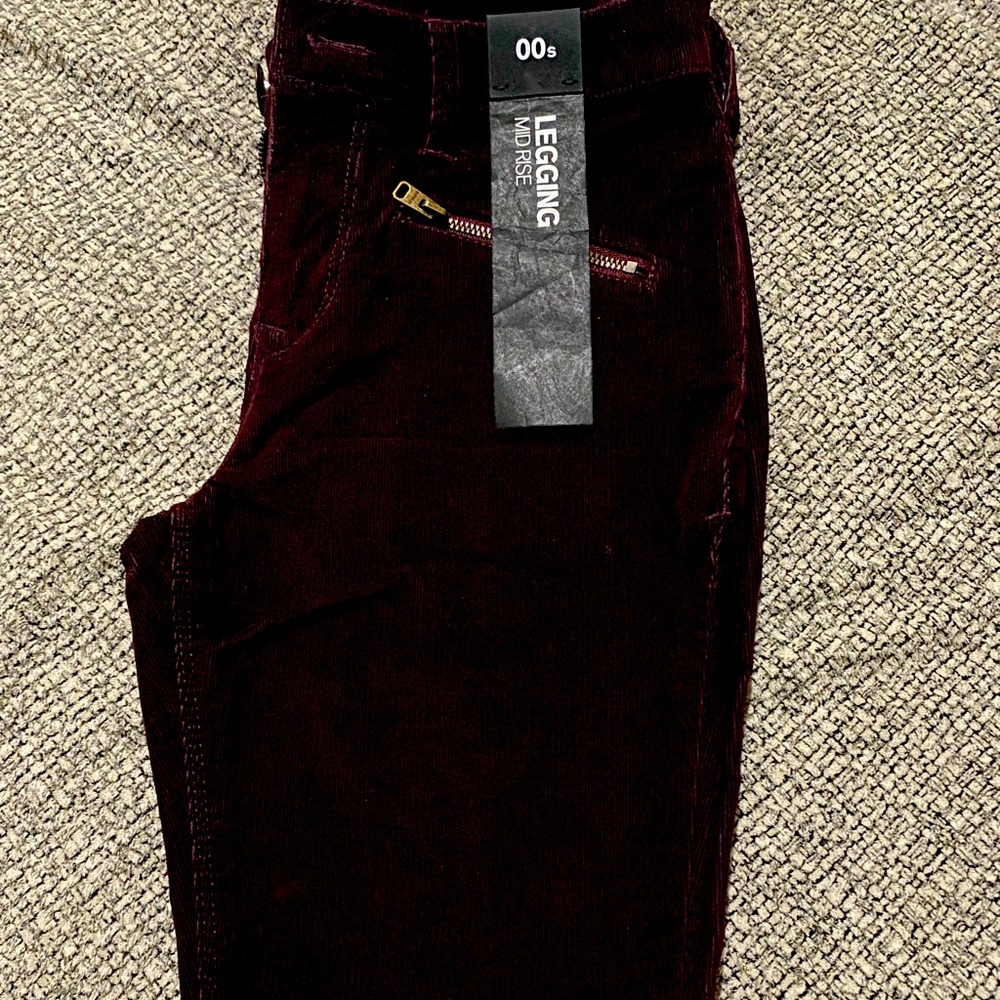 Express  Women’s Burgundy Corduroy Pants